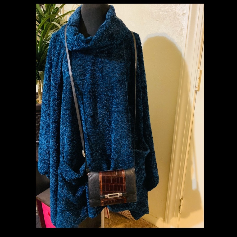 Brighton Black and Brown Crossbody Bag